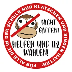 Helfen statt Gaffen Aufkleber Folie Sticker Fun Auto Leben Retten Stau R097 - Bild 1 von 5