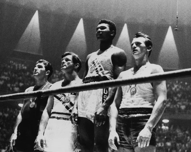 1960 USA Cassius Clay MUHAMMAD ALI Glossy 8x10 Photo Rome Olympics Gold Medal - Image 1 of 1