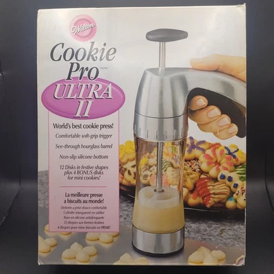 Juego de Prensa de Galletas Wilton Cookie Pro Ultra II con 12 + 4 Discos Bonus - Nuevo en Caja Foto 1 de 4