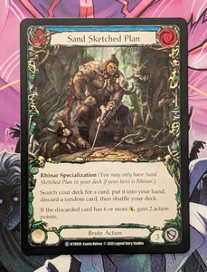 Flesh & Blood Welcome to Rathe unlimited Super Rare SAND SKETCHED PLAN NM  - Imagen 1 de 1