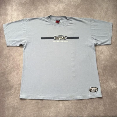 Vintage Pure Playaz Shirt Mens 2XL Gray Denim Division Hip Hop Made USA 90s Y2K - Image 1 of 4