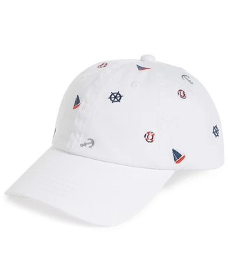 Gorra de béisbol bordada náutica Club Room para hombre blanca-O/S Foto 1 de 4