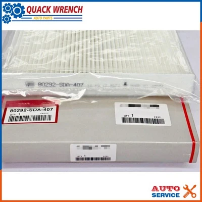 Cabin Air Filter PART 80292-SDA-407 FOR Honda Ridgeline 2017-2022 Foto 1 de 4