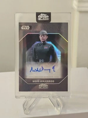 2024 Topps Chrome Black Star Wars Moff Jerjerrod Auto By Michael Pennington Seal - Image 1 of 3