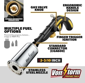 Verbesserte Kochbrenner Küche Lötlampe - Grillpistole Propanbrenner hohe Leistung - Bild 1 von 6