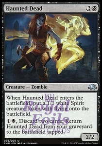 Haunted Dead 2x FOIL EMN MTG Eldritch Moon Uncommon MINT black - Bild 1 von 1
