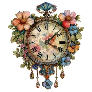 Holzpuzzle, Blumenuhr Holzpuzzle für Erwachsene 200 Teile, Uni... - Bild 1 von 9