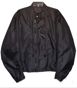 Power Trip Motorcycle rain/wind Black Nylon Full Zip jacket Mens 3xl - Picture 1 of 4