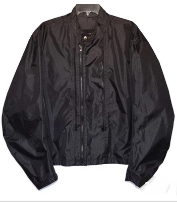 Power Trip Motorcycle rain/wind Black Nylon Full Zip jacket Mens 3xl - Image 1 of 4