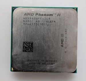 AMD Phenom II HDX840WFK42GM X4 840 3.10GHz Socket AM2+ AM3 Processor CPU  - Picture 1 of 4