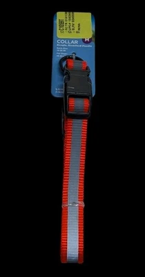 Collar de perro M Beagle, caniche estándar, cuello tamaño 14-20" (20-50 lb) naranja brillante Foto 1 de 3