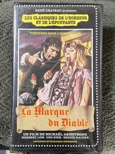 VHS Rare : La Marque Du Diable, Tortures René Château 1982 Horreur & Épouvante - Photo 1/4