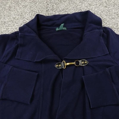 Ralph Lauren Suéter Mujer XL Azul Bombero Langosta Cierre Palanca Cárdigan Chaqueta Foto 1 de 4