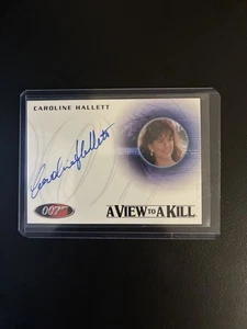 James Bond 007 A View To A Kill Caroline Hallett On-Card Autograph - Bild 1 von 1