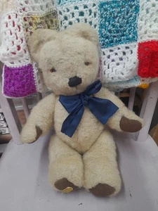 Cute Vintage Merrythought 1950s Mohair Jointed Teddy Bear 16 Inches - Picture 1 of 7