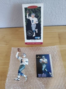 Hallmark Keepsake Ornament 1996 Troy Aikman NFL Football Legend Series #2 con tarjeta - Imagen 1 de 12