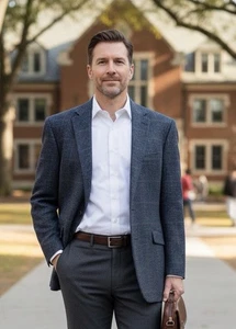 JOS A BANK 1905 x MOON Herren 48R kariert Slim Fit Tweed Wolle & Baumwollmischung - Bild 1 von 15