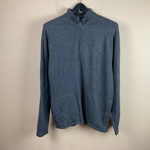 Travis Mathew 1/4 Zip Pullover Sweater mens L gray LS soft Golf - Picture 1 of 11