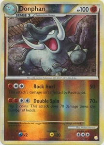 Pokemon - Donphan - 40/123 - Non Comune - Reverse Holo - HeartGold SoulSilver - NM - Foto 1 di 1