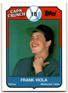 1989 TOPPS CAP'N CRUNCH FRANK VIOLA MINNESOTA TWINS #4