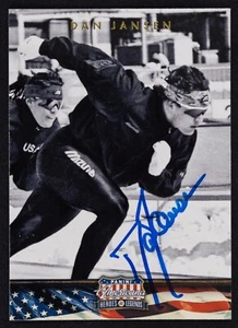 Dan Jansen Signed 2012 Panini Americana Heroes & Legends Card #78 - Speed Skater - Picture 1 of 2