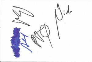 Franz Ferdinand signed 4x6 index card