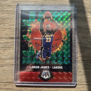 LEBRON JAMES 2019-20 Panini Mosaic Basketball Jam Masters Green Prizm LAKERS