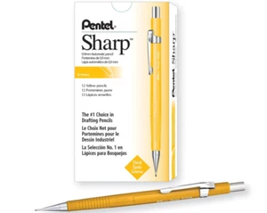 Pentel Sharp Automatic Pencil, 0.9mm Lead Size, Yellow Barrel - Picture 1 of 5