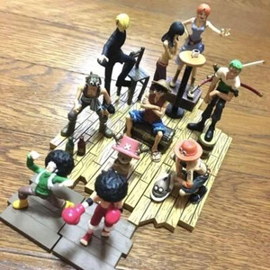 One Piece Diorama Mini Figure Set Luffy Zoro Sanji Nami Ace Usopp Collectibles - Picture 1 of 11