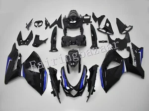 Fit for 2009-2016 GSXR1000 Black Blue White ABS Plastic Injection Fairing Kit - Foto 1 di 8