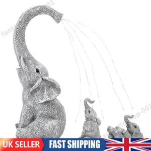 Solar Mini Elephant Sculpture Waterproof Light for Garden Decor (3Pcs Elephant) - Picture 1 of 12
