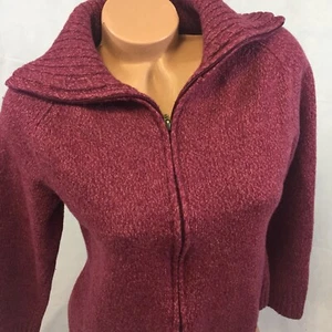 Pendleton Strickjacke Pullover 100% Merinowolle Rollkragen Reißverschluss - Bild 1 von 10
