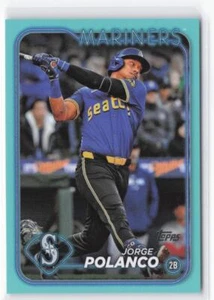 2024 Topps Update Jorge Polanco #US230 Aqua - Picture 1 of 2