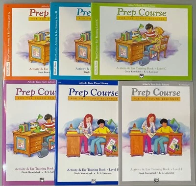 ALFREDS Basic Piano Library Prep Course Young Beginner Activity Ear Training LOT - Image 1 of 4