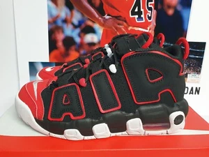 Nike Air More Uptempo (GS) Black Red Toe UK 6 EUR 39 (FB1344 001) - Bild 1 von 8