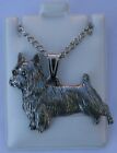 Silky Terrier Dog Harris Fine Pewter Pendant w Chain Necklace USA Made