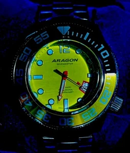 Aragon A336YEL DM 3 NH 35 Automatic 50mm - Picture 1 of 9