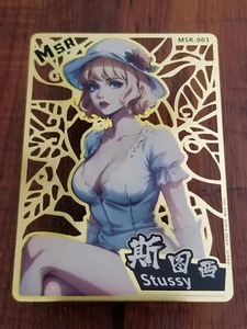 Tarjeta Stussy - One Piece - Goddess Story Gold Metal MSR-003 - Imagen 1 de 4