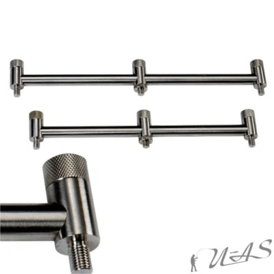 2-er Set JRC Chunky Stainless 3 Rod Heavy Buzzer Bar 30 & 38 CM Edelstahl Kva
