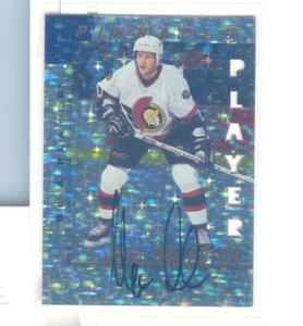 1997/98 Pinnacle Be Player Magnus Arvedson AUTO PRISMATIC FOIL DIE-CUT version - Picture 1 of 2
