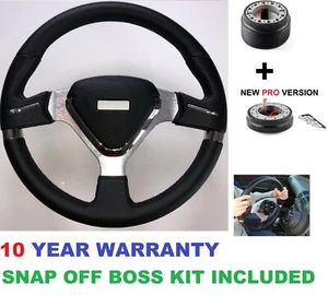 SNAP OFF STEERING WHEEL & BOSS KIT FOR FORD FIESTA MK6 MK7 FOCUS MK1 MK2 MK3  - Picture 1 of 7