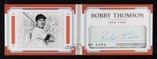 2017 Panini National Treasures Legends Cuts Booklets /49 Bobby Thomson Auto