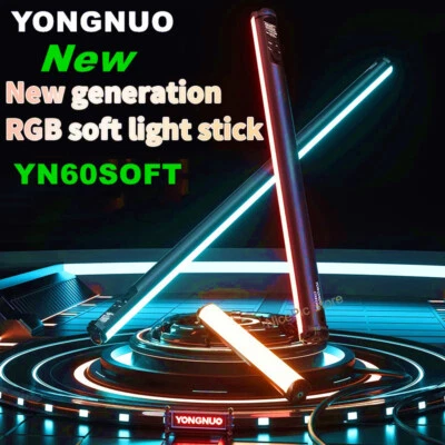 Yongnuo YN60SOFT YN60 20W RGB Led video Light Stick 2000-10000K Full Color 60cm  - Image 1 of 4
