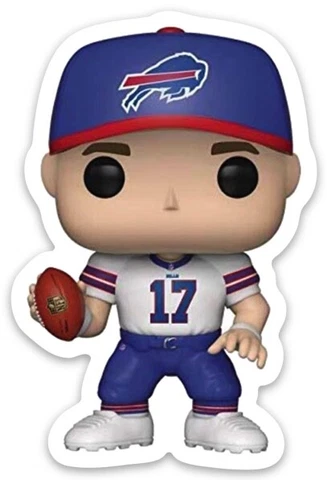 Josh Allen Cartoon MAGNET Type Buffalo Bills Player #17 Die-Cut MAGNET Cover