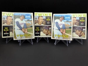 Vintage VTG 1964 Topps #116 Tony Oliva Rookie Rookies Card Cards x3 1969 x2 Lot - Picture 1 of 11
