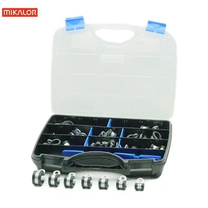 Mikalor P Clip Sortiment Set | DIN 3016 | Stahl verzinkt W1 | 62-tlg. - Bild 1 von 4