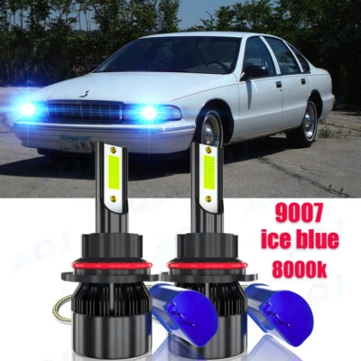 For Chevrolet Caprice 1991-1996 blue 2X Front LED Headlight Bulbs High-Low Beam Foto 1 de 4
