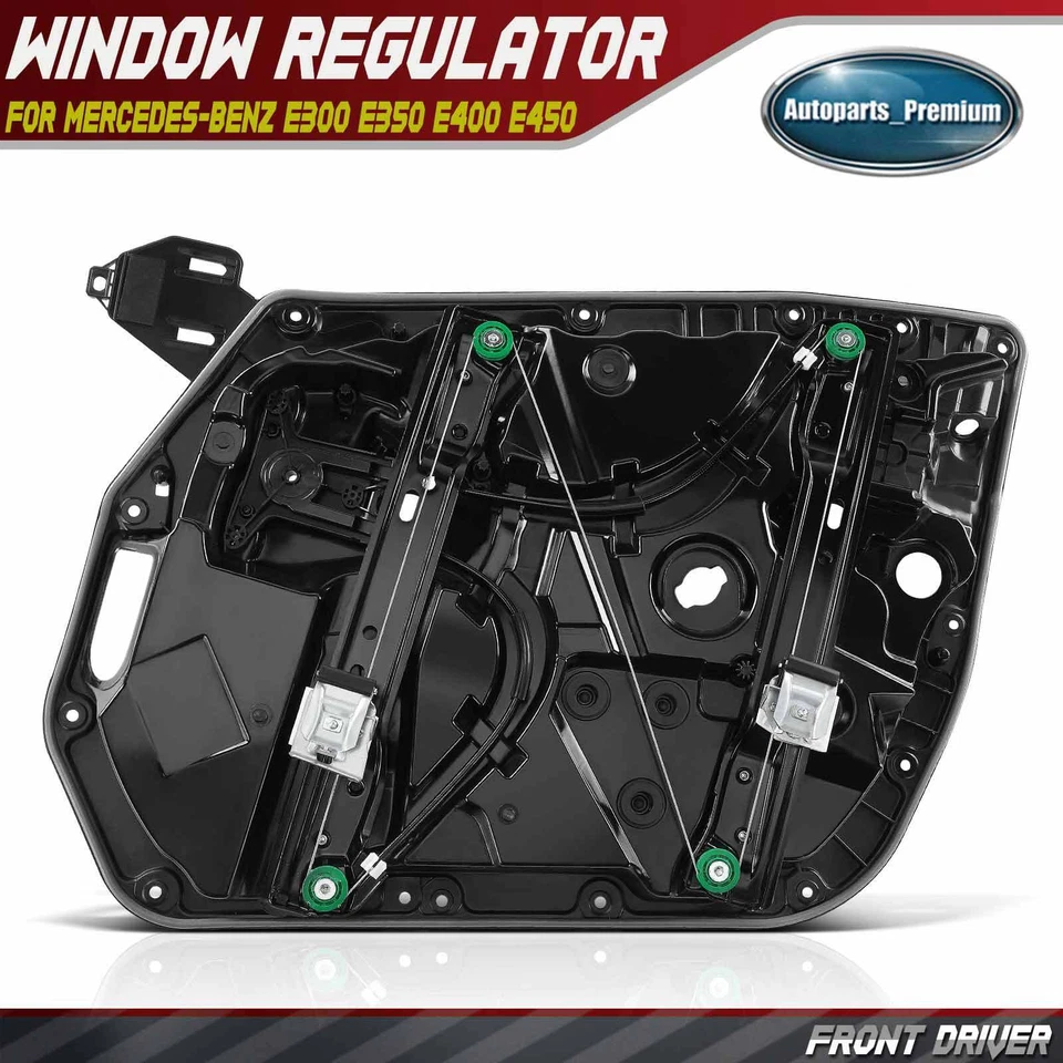 Front Driver Window Regulator with Panel for Mercedes-Benz E300 E350 E400 E450 - Image 1 of 4
