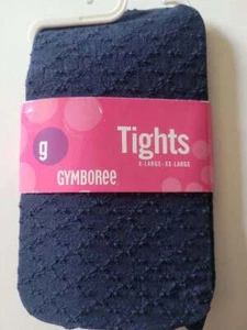 NWT Girls 5-8 y Gymboree NAVY BLUE textured tights vtg xl xxl spring summer fall - Picture 1 of 2