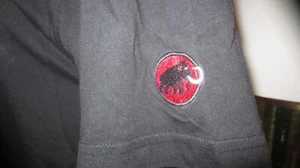 Mammut Classic Logo T-Shirt - Mens L - Black/Red hiking like arcteryx Patch - Picture 1 of 5